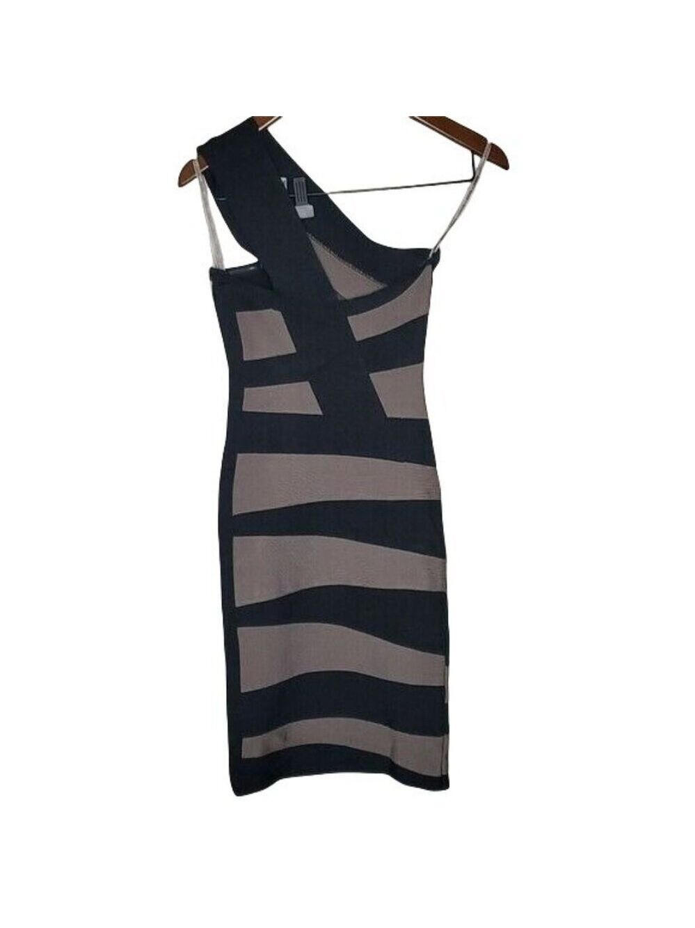 Stretta Jessica Black One Shoulder Bandage Bodycon Dress XS Party - Picture 5 of 9